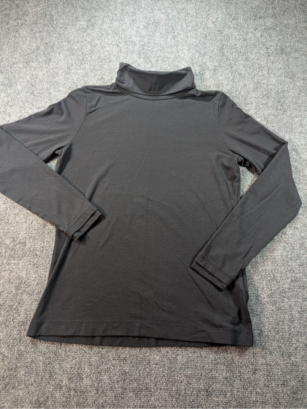 Vineyard Vines Edgartown Women's Medium Black Long Sleeve Turtleneck Shirt